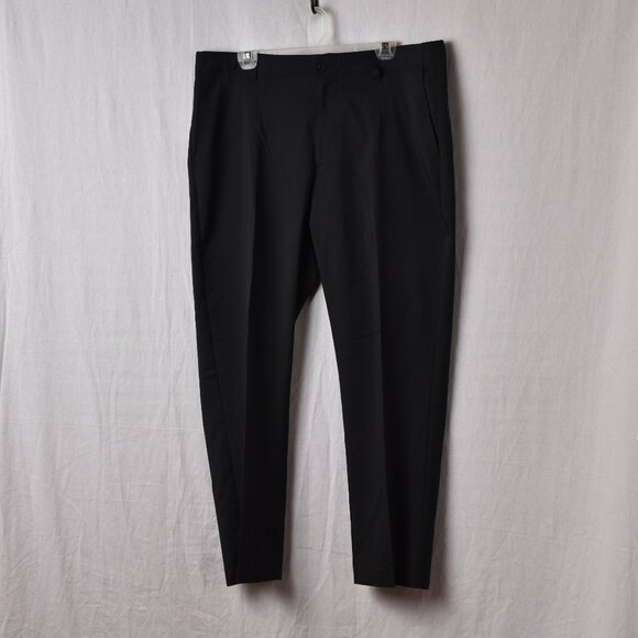 PGA Tour Black Flat Front Golf Pants Trousers 38x29 Polyester - Picture 1 of 4